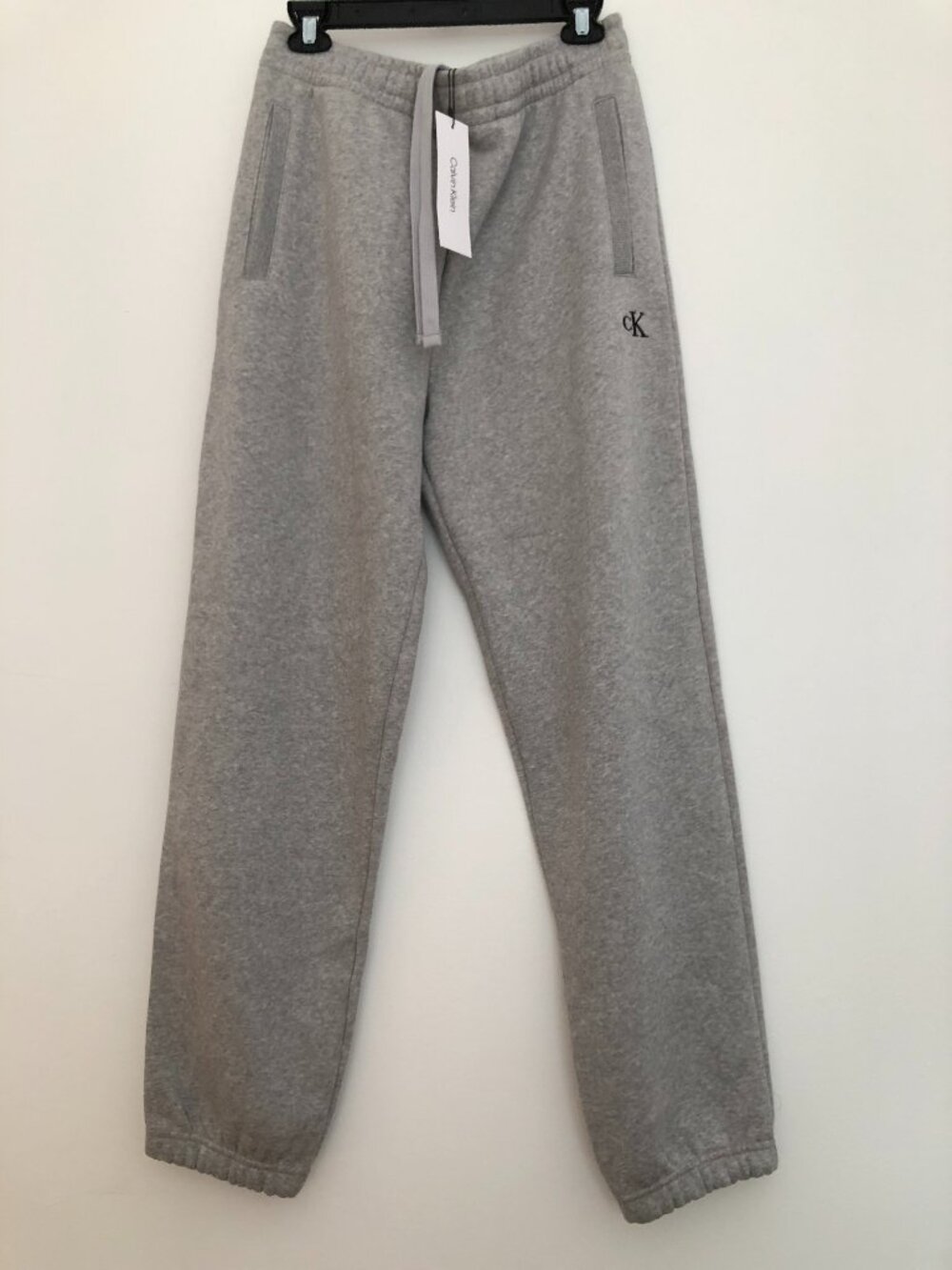 NWT Calvin Klein Monogram Logo Fleece Joggers Size Medium